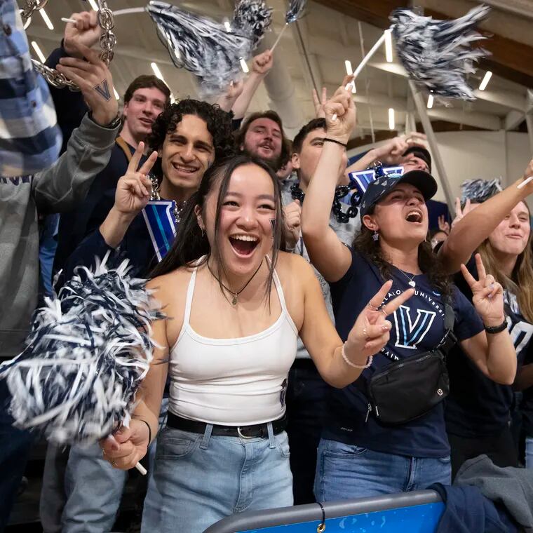Villanova students and fans showed up in force for the Women's NCAA Tournament.at the Finneran Pavilion at Villanova University on March 18, 2023.