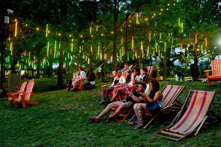 Spruce Street Harbor Park is back for 2022 with food favorites, super-sized games, colorful hammocks and a floating bar.