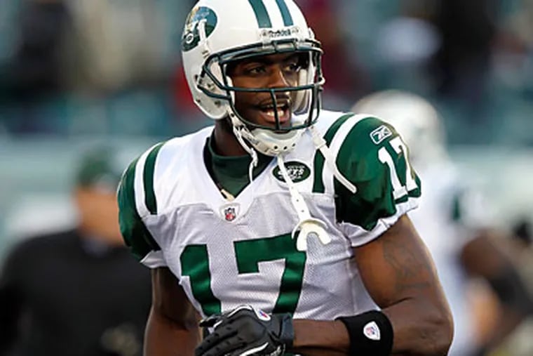 Jets receiver Plaxico Burress said he had "a lot of interest" from the Eagles last offseason. (Alex Brandon/AP Photo)