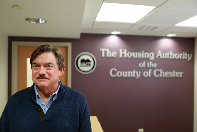 Dale Gravett, Housing Authority of Chester County executive director in his West Chester office Thursday, March 13, 2014.