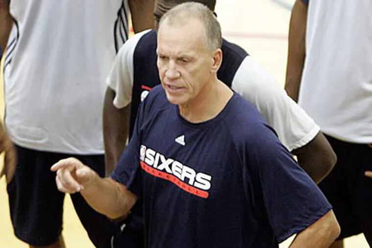 Sixers coach Doug Collins attended the pre-draft work on Saturday. (David Swanson/Staff file photo)