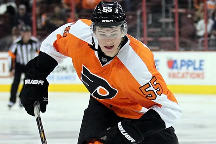 Flyers defenseman Samuel Morin was sent to the Phantoms on a conditioning stint Thursday.