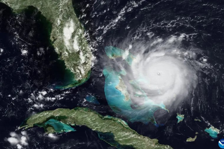 Andrew as seen from satellite on Aug. 23, 1992, the day before its fateful Florida landfall.