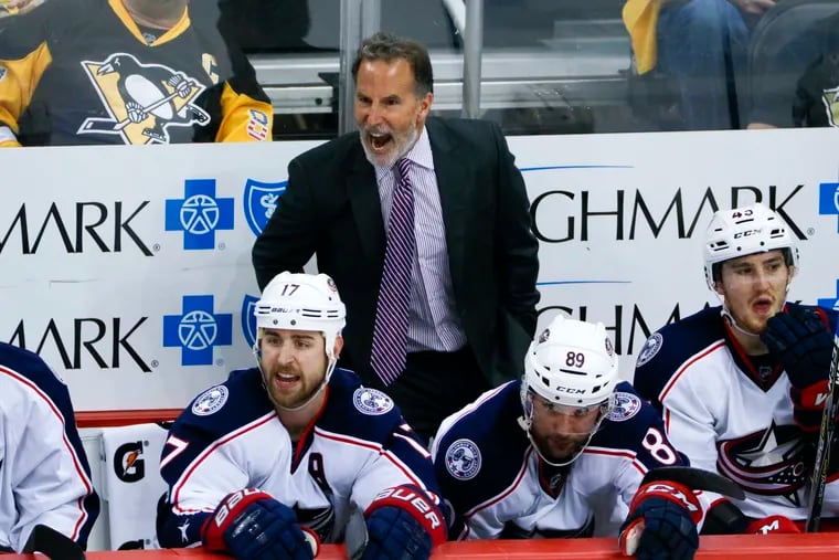 New Flyers coach John Tortorella, pictured here with the Columbus Blue Jackets, has a long history of clashing with referees, players and media.