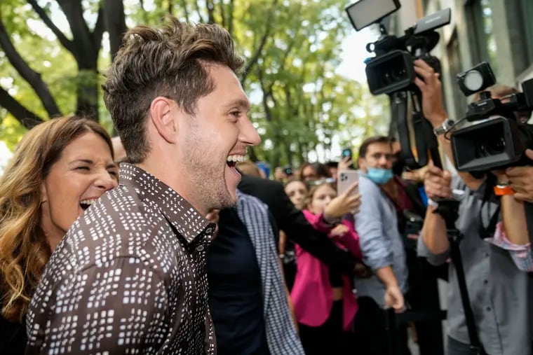 Niall Horan during Milan Fashion Week, in 2021. The Irish singer and former member of One Direction is playing the Mann Center in June 2024.  (AP Photo/Luca Bruno)