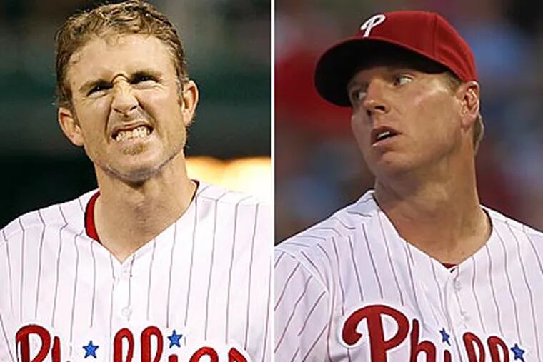 The Phillies played the majority of June, when things went sour, without Roy Halladay and Chase Utley. (Staff Photos)