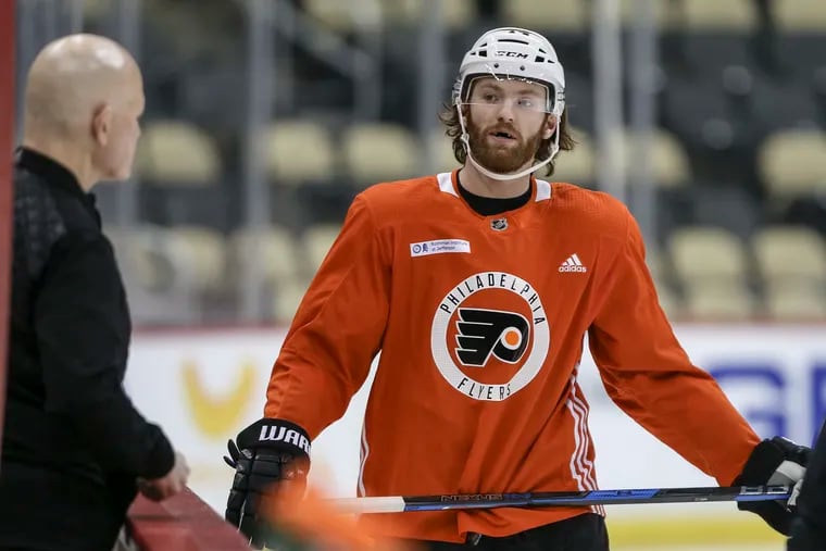 Flyers' center Sean Couturier suffered another knee injury recently in a benefit game, but he is expected to be ready for the start of the season.