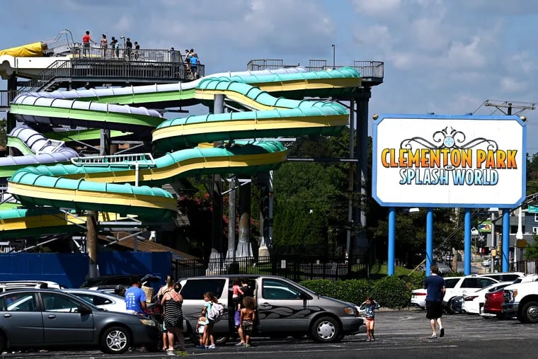 Clementon Park and Splash World in Clementon on Sunday, the day after a fight and shots fired at the park led to the arrest of a Philadelphia man.