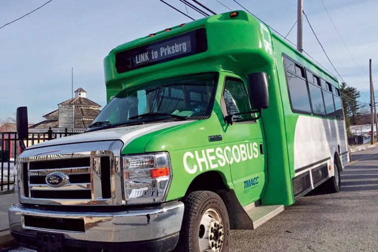 Coatesville-area Link buses and SCCOOT buses in southern Chester County will operate under the Chescobus name. The non-SEPTA lines generally serve areas where SEPTA buses do not go.