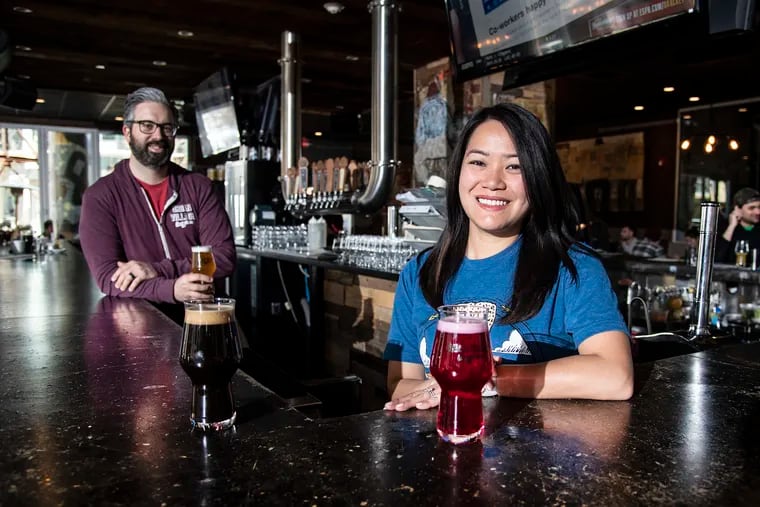 Celeste and Tom Revelli at Urban Village Brewing. The Revellis managed to pay down six figures in student debt and get married, while Tom opened Urban Village brewery with a co-owner. Celeste works as director of financial planning at eMoney Advisor.