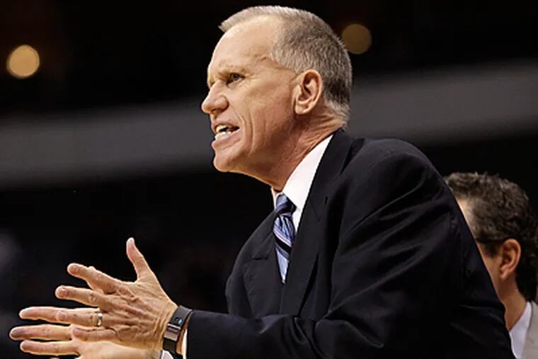 Doug Collins believes that there are some positives to be taken from the Sixers season so far. (AP Photo/Tony Gutierrez)