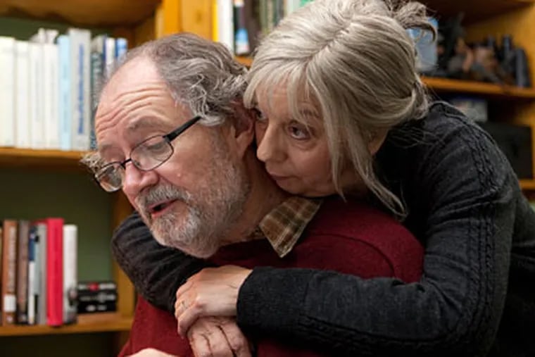 Jim Broadbent and Ruth Sheen as Tomand Gerri, a London couple in their 60s who are satisfied with their lives and supportive of each other.