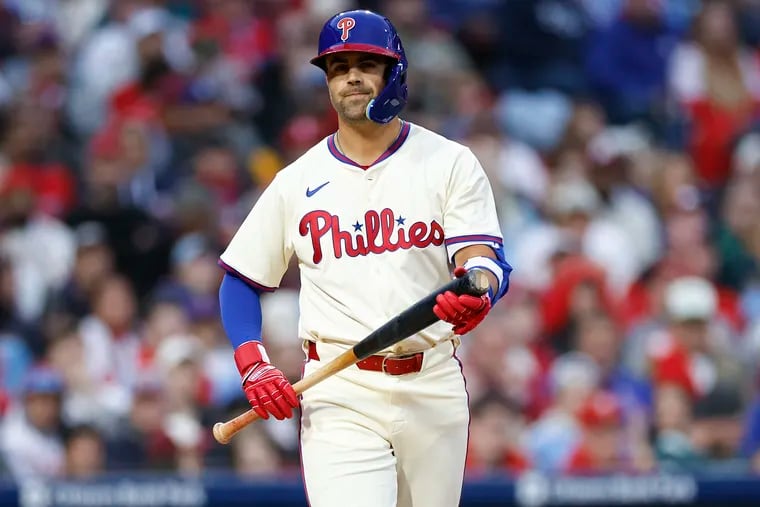 Phillies utility man Whit Merrifield is off to a slow start, with three hits through eight games and 25 at-bats.