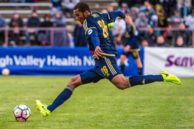 Philadelphia Union defender Auston Trusty (seen here playing for the Union’s USL affiliate Bethlehem Steel) scored for the United States Under-20 team in its 6-0 rout of New Zealand at the World Cup.