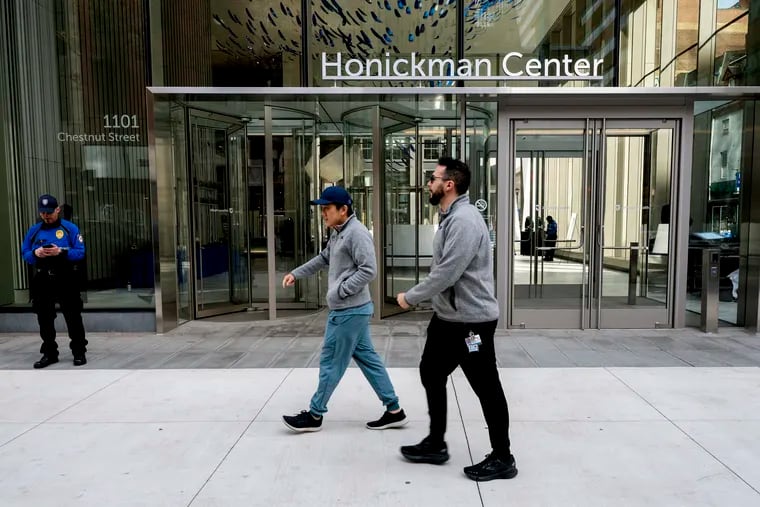 Jefferson celebrated the Honickman Center on the 1100 block of Chestnut Street on Wednesday with tours of the new building.