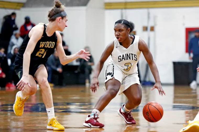 Neumann Goretti senior guard Diamond Johnson, who wears No. 3 like one of her basketball heroes, Allen Iverson, has been selected to play with boys in a national all-star game held in conjunction with the Iverson Classic.