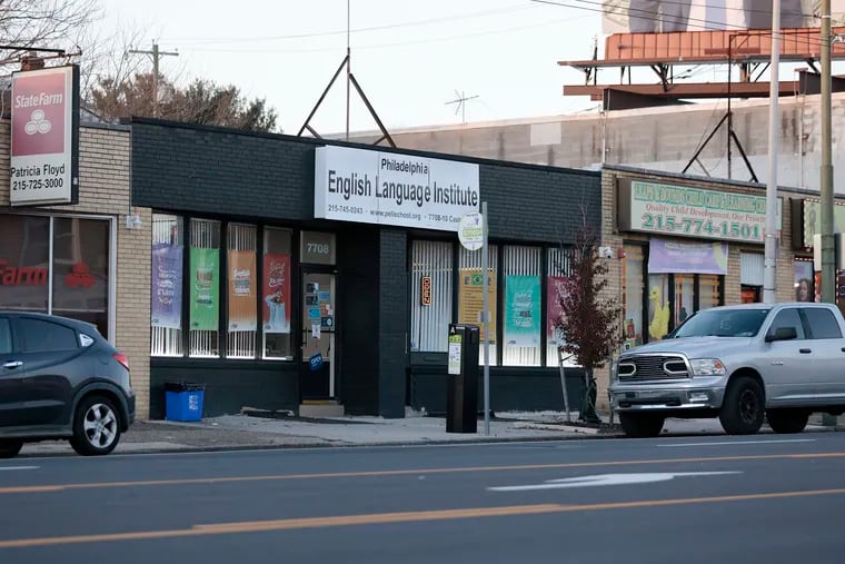 Investigators and process servers looking for any one of two dozen construction companies hit a dead end when they discover the address at 7708-7710 Castor Ave. is actually the Philadelphia English Language Institute.