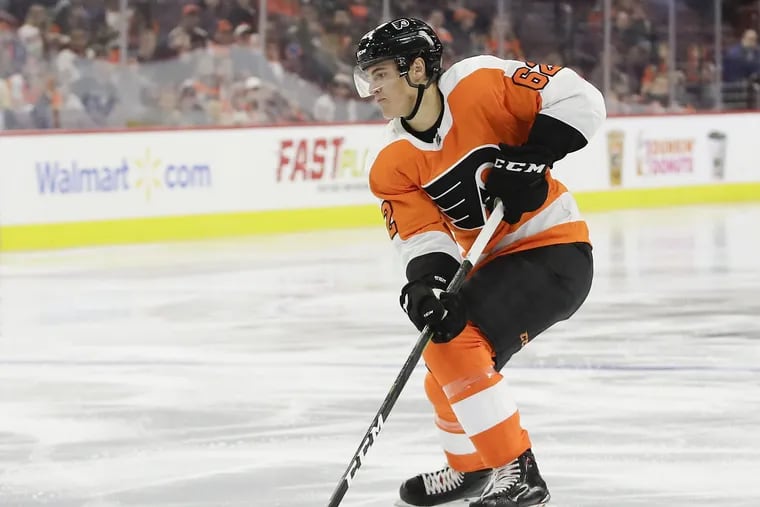 Flyers right winger Nic Aube-Kubel is expected to make his NHL debut Tuesday in Anaheim.