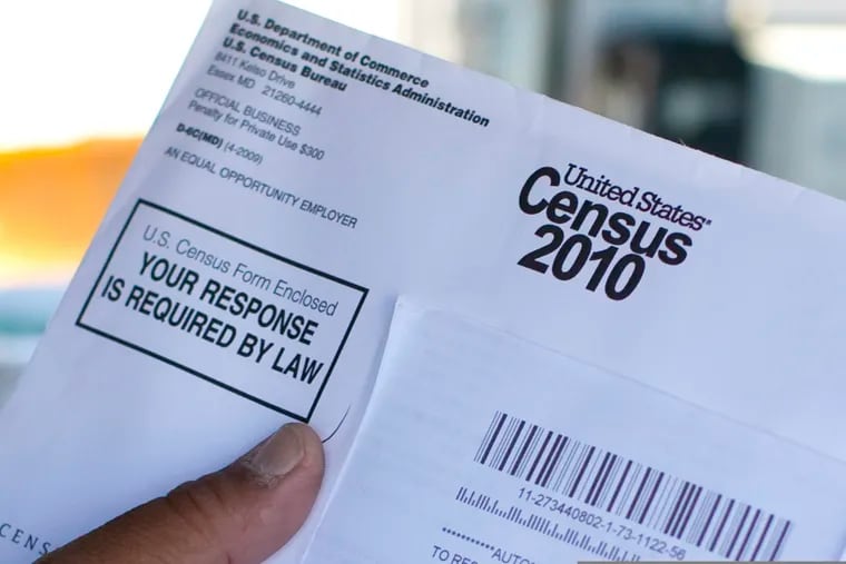 A 2010 U.S. Census form.