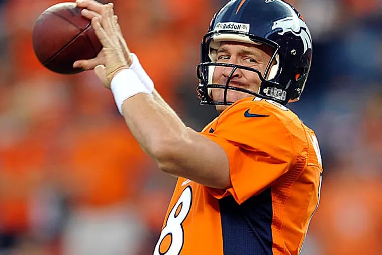 Broncos quarterback Peyton Manning. (Jack Dempsey/AP)
