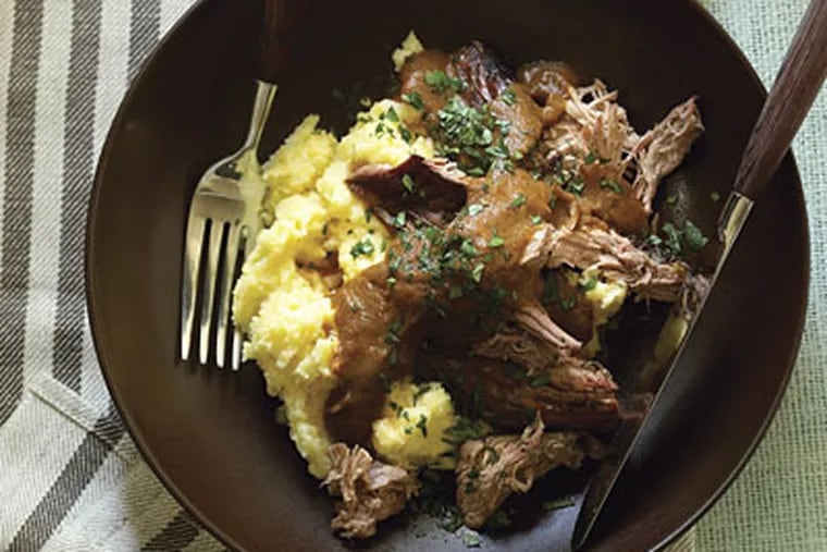 A small, dignified, holiday meal can include Coffee-Braised Spoon Lamb.