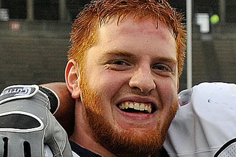 Former Penn football defensive end Owen Thomas took his own life in April. (File photo)