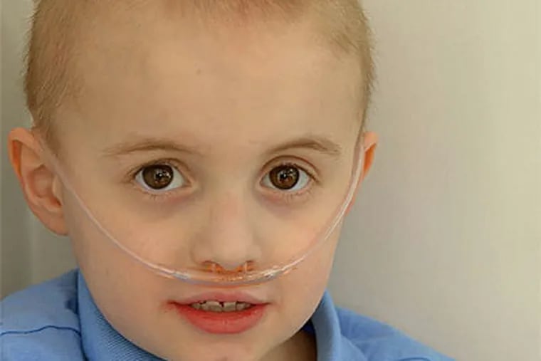 Weston Keeton , 6, has been living at CHOP for 17 months. (Photo courtesy of Keeton family)