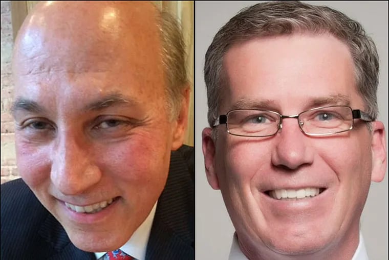 The two candidates vying for Bill Green's vacated seat on City Council are Dem state Rep. Ed Neilson (right) and Republican longshot Matthew Wolfe (left), who might get some votes just for his last name.