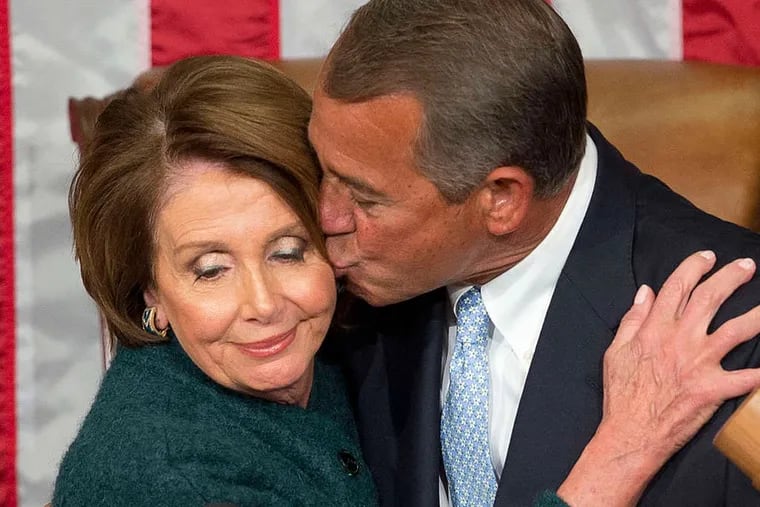 Minority Leader Nancy Pelosi and House Speaker John Boehner. Associated Press