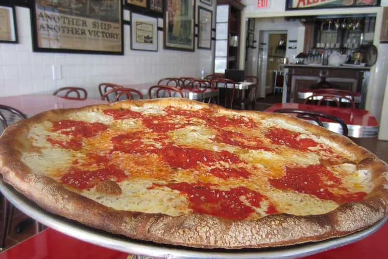A pizza from Gennaro's in Philadelphia.