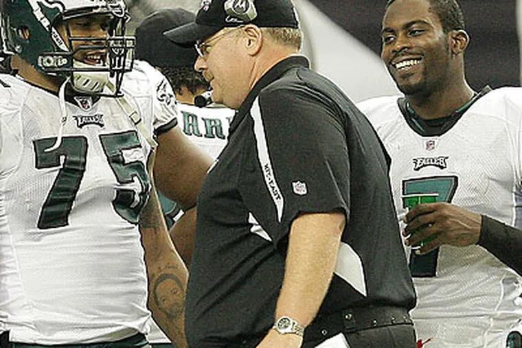 "The guy has done nothing but win," Donovan McNabb said of Andy Reid." (David Maialetti/Staff Photographer)