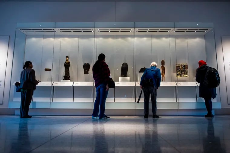 People visit the Penn Museum in Philadelphia on Nov. 16, 2019, when it reopened after a major renovation.