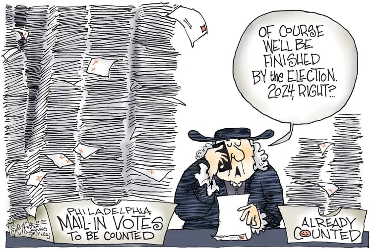 Political Cartoon: Mail-in ballots are great! So easy to screw up!