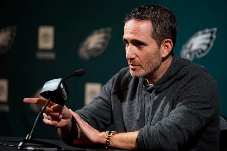 "We want guys that reflect the city, reflect the style that we want to play on offense and defense," Eagles GM Howie Roseman says.