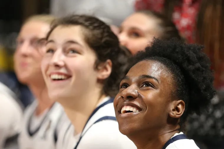 Drexel's Keishana Washington (right), who recently surpassed 2,000 career points, is among City 6 women's basketball players on national award watch lists.