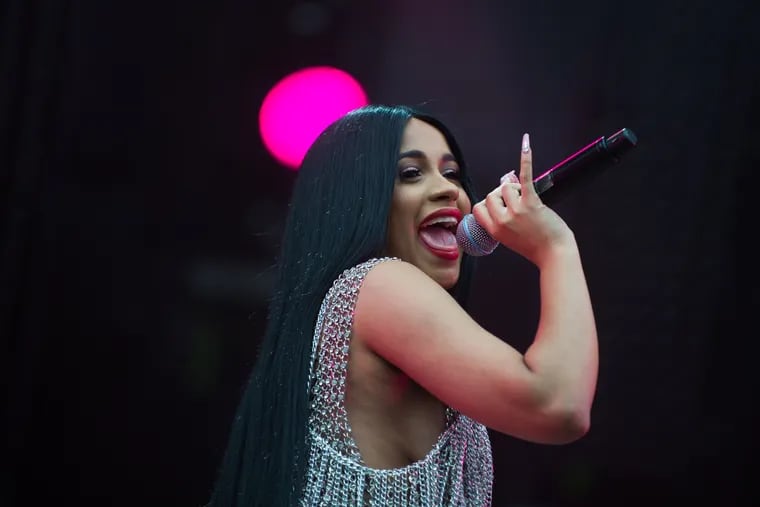 Cardi B performs at the Liberty stage at the Made in America Festival, September 2nd, 2017.