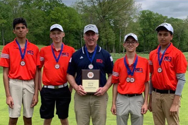The Moorestown Friends golf team won its Friends Schools League title on Wednesday at the Rancocas Golf Club.