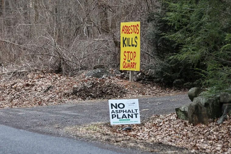 Residents on Rockhill Road, worried about potential asbestos contamination from Rockhill Quarry, are among those calling for the permanent closure of the quarry.