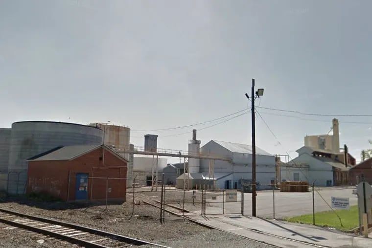PQ Corporation's facility on West Front Street, Chester, Pa.  The company was fined $750,000 by the Pennsylvania Department of Environmental Protection in July 2019 for air quality violations at the facility.
