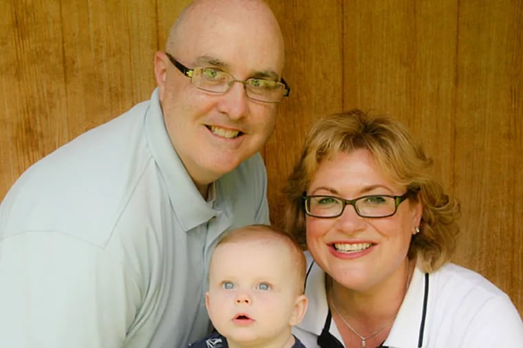 Brian and Amy Lyons, with their son Jack. (Pictures by Allison SanGiacomo Photography)