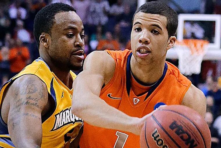 Michael Carter-Williams was chosen as the top player in the East Regional for helping No. 4 seed Syracuse make it to the Final Four. (Alex Brandon/AP)