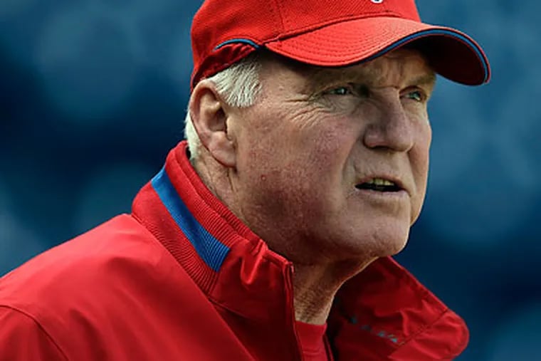 Charlie Manuel has a tendency to ride his key players hard. (David Maialetti/Staff file photo)