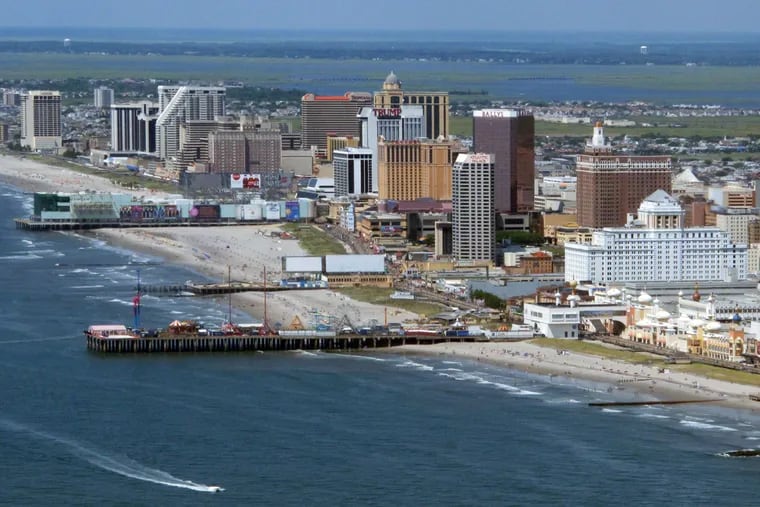 Atlantic City skyline.