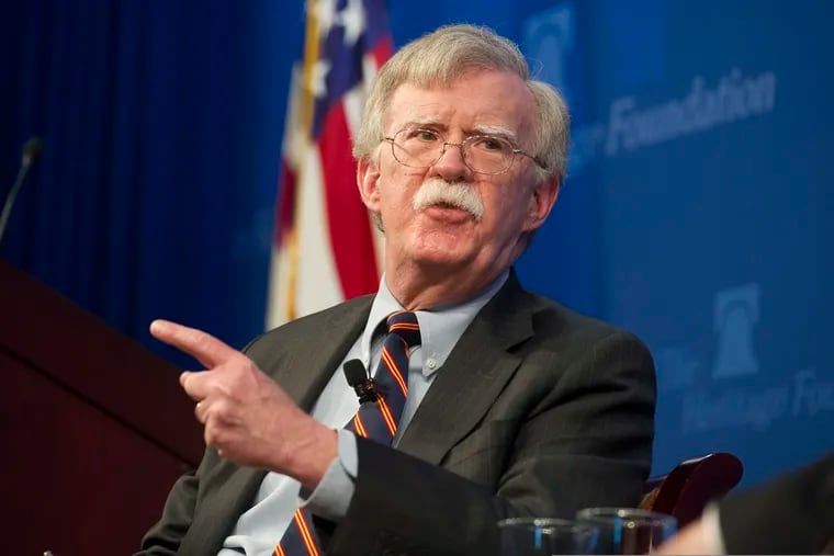 National Security Advisor John Bolton unveils the Trump Administration's Africa Strategy at the Heritage Foundation in Washington, Thursday, Dec. 13, 2018. (AP Photo/Cliff Owen)