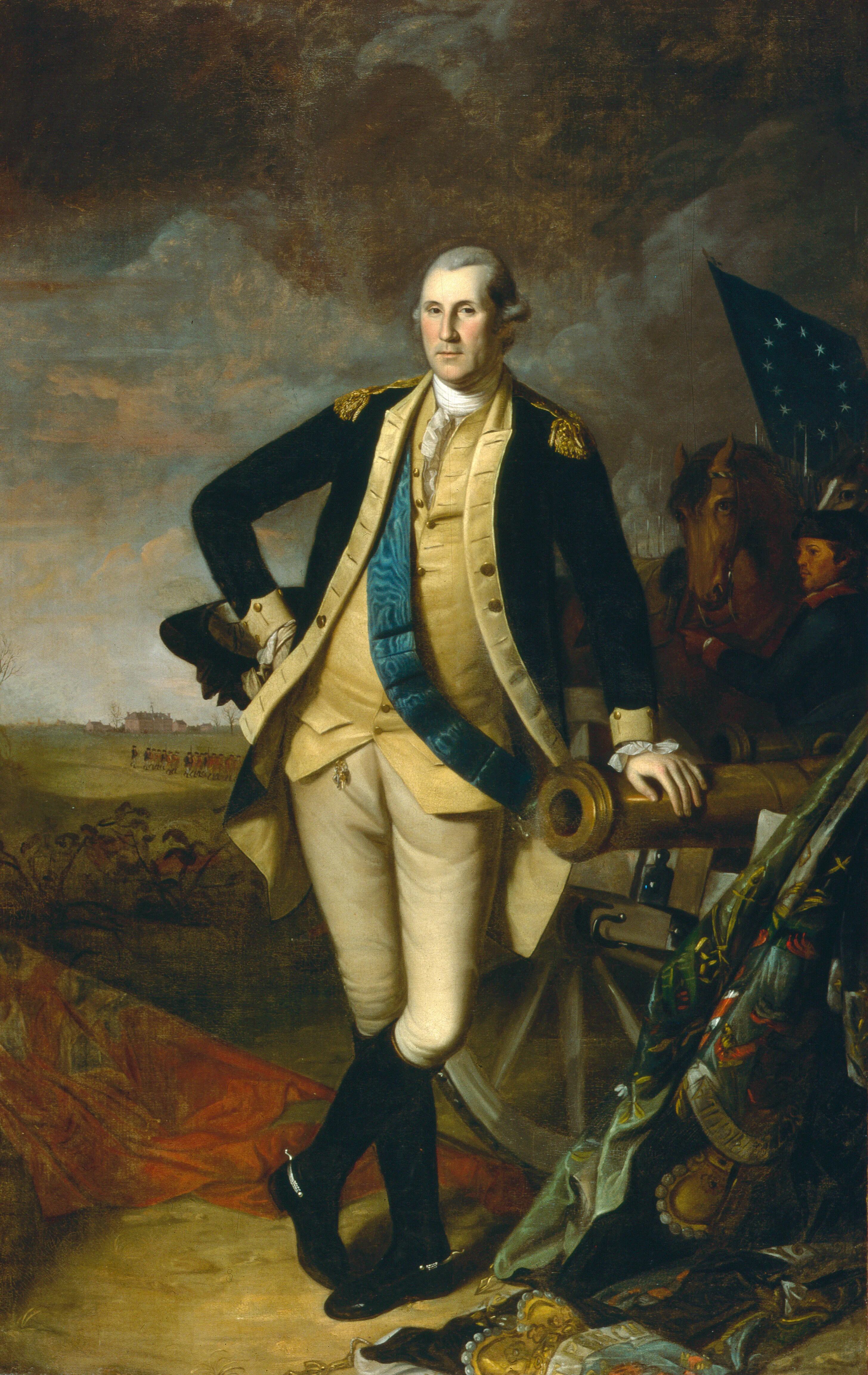 Charles Willson Peale’s portrait of Washington shows him after the Battle of Trenton. The painting is a part of PAFA's ongoing show.