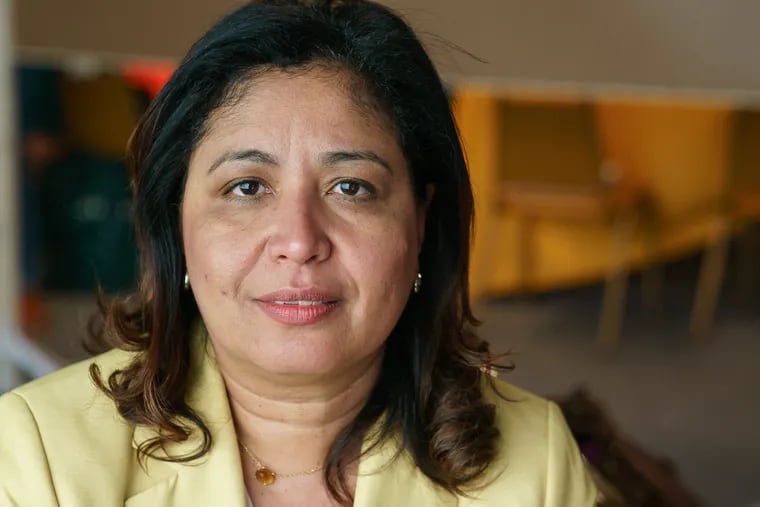 Former Councilwoman Maria Quiñones Sánchez in her campaign office in April 2019.