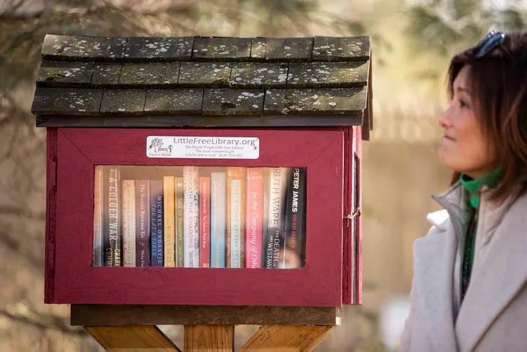 The Little Free Library was dedicated to the late Shaula C. Wright on Covered Bridge Road in Cherry Hill, N.J. on Sunday, February 20, 2022. Longtime Cherry Hill resident, Shaula C. Wright used to curate the collection in this Little Library.
