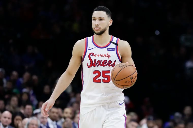 Sixers guard Ben Simmons  worked out at the Wells Fargo Center hours before Saturday night's game against the Minnesota Timberwolves.
