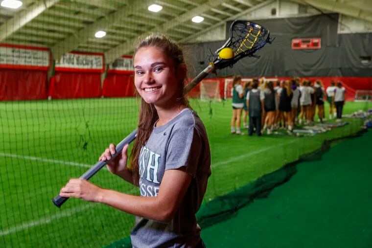 Camden Catholic lacrosse player Katie Walsh, a junior attack, already has 78 goals and 16 assists.