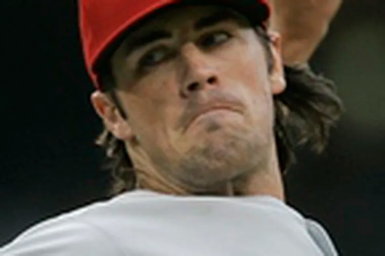 Cole Hamels pitches against San Diego. He has a chance to become the first hurler from the Phillies&#0039; farm system to win 20 games for the team since Chris Short did it in 1966.